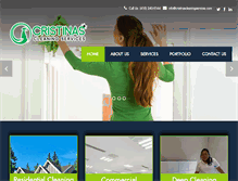 Tablet Screenshot of cristinascleaningservices.com